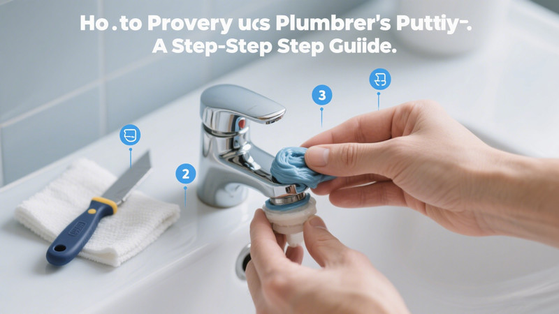 how to properly use plumbers putty on faucets