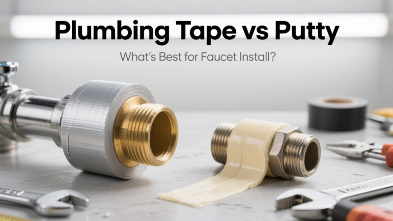 plumbing tape vs putty