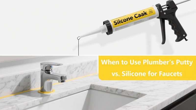when to use plumbers putty vs silicone for faucets