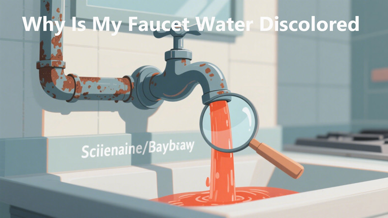 why is my faucet water discolored