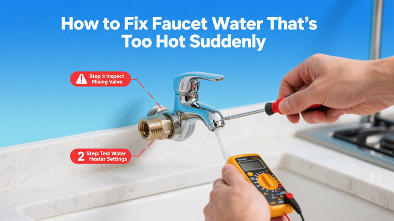 how to fix faucet water thats too hot suddenly