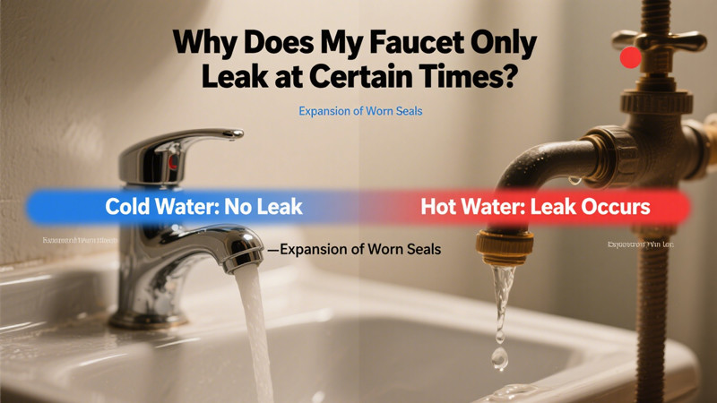 why does my faucet only leak at certain times