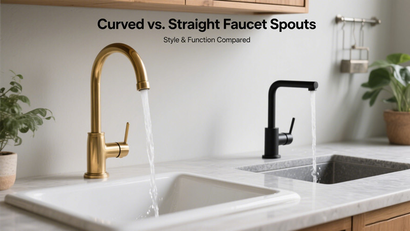 Curved vs. Straight Faucet Spouts: How Shape Impacts Style and Function 3 curved vs straight faucet spouts