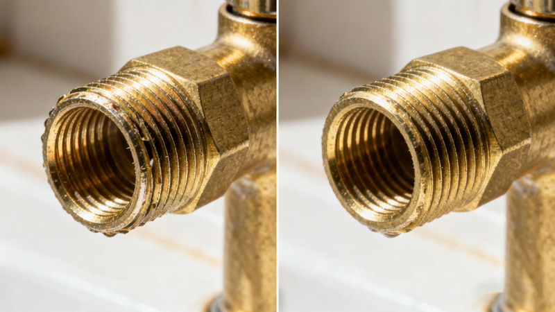 how to fix cross threaded faucet fittings