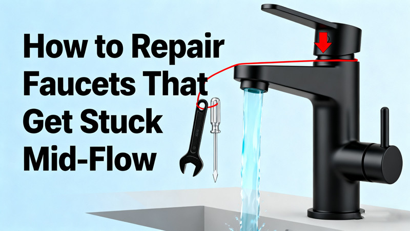 how to repair faucets that get stuck mid flow
