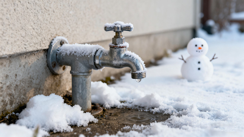 how to store outdoor faucets during winter