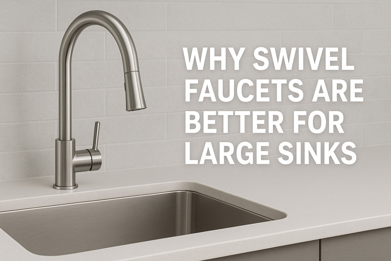 why swivel faucets are better for large sinks