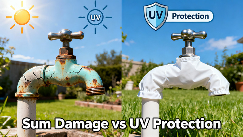 how to protect outdoor faucets from uv damage