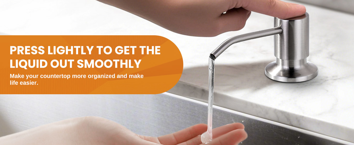wowow 304 stainless steel pull down kitchen sink faucet with soap dispenser and separate handle 7