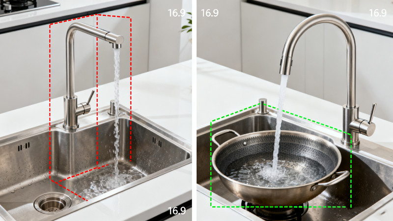 Why Angled Faucet Spouts Improve Sink Clearance