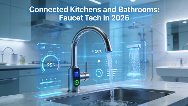 Connected Kitchens and Bathrooms: Faucet Tech in 2026
