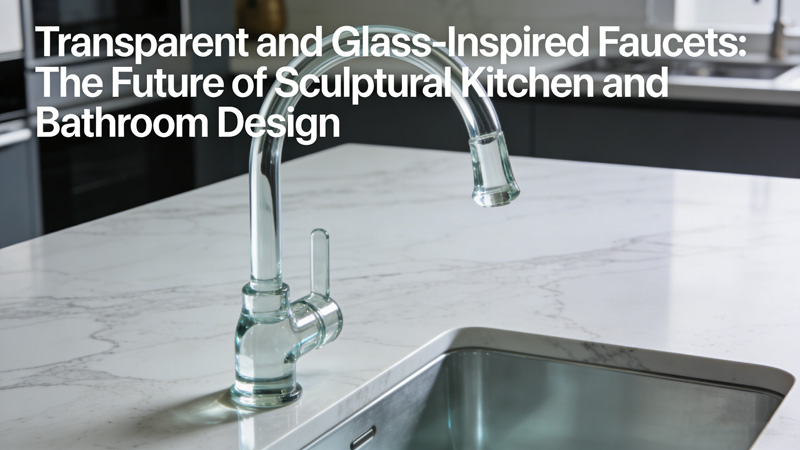 Transparent and Glass-Inspired Faucets: The Future of Sculptural Kitchen and Bathroom Design