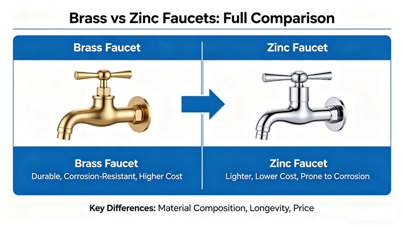 Brass vs Zinc Faucets: Full Comparison