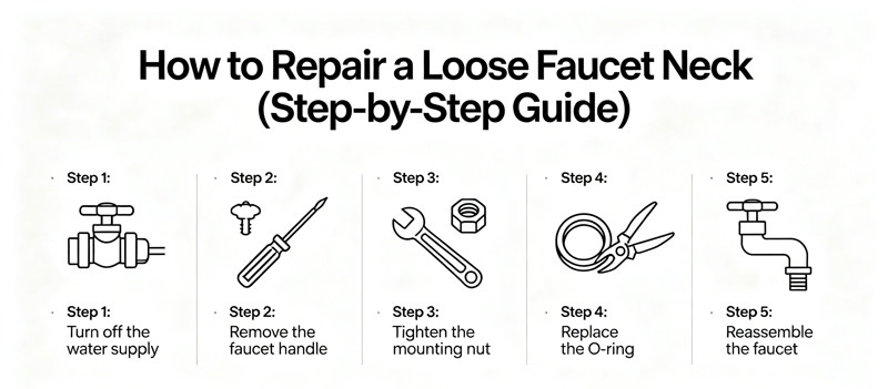 How to Repair a Loose Faucet Neck (Step-by-Step Guide)