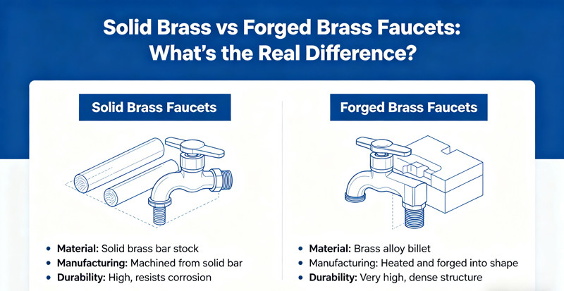 Solid Brass vs Forged Brass Faucets: What’s the Real Difference?