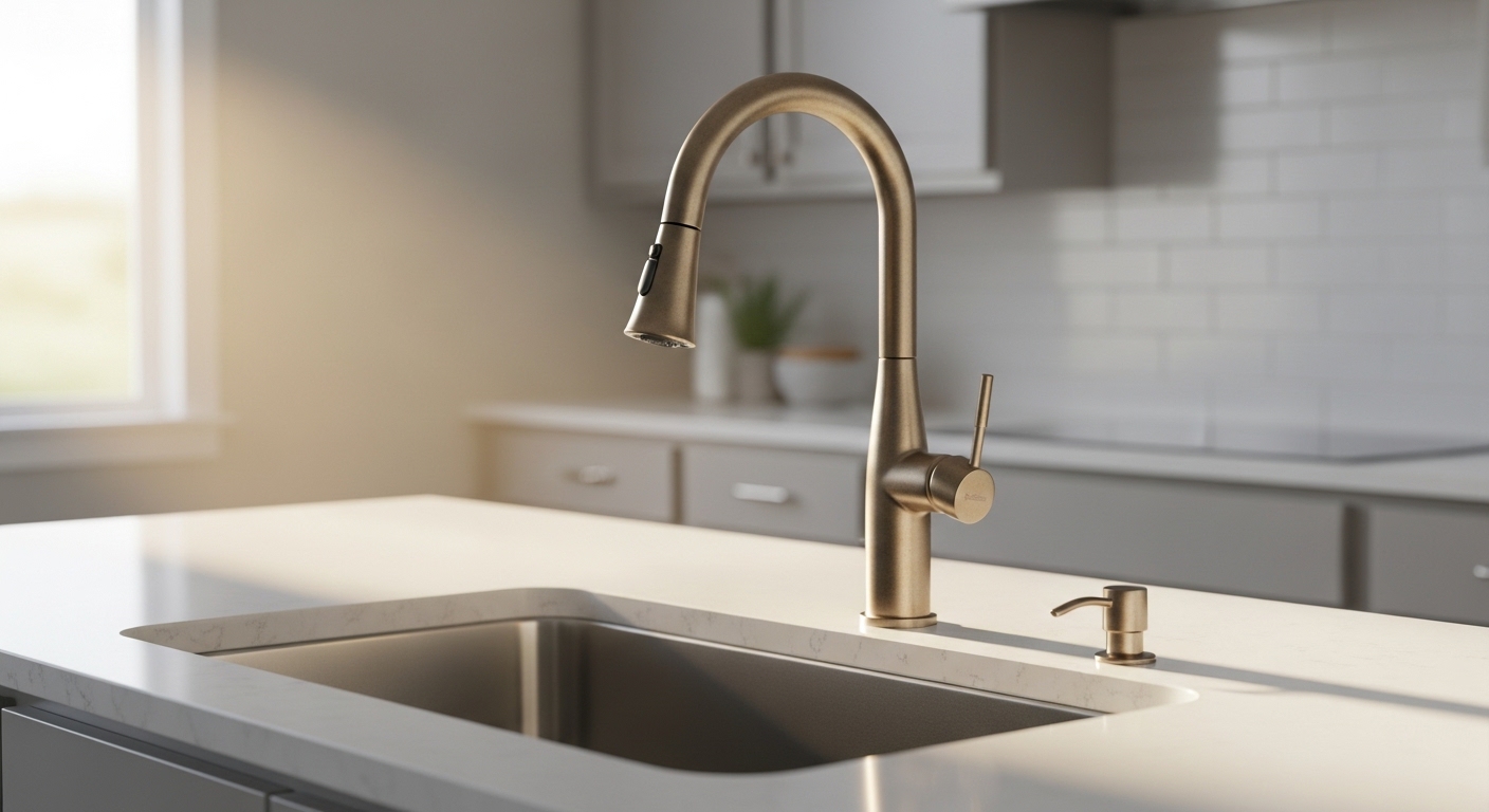 best kitchen faucet champagne bronze