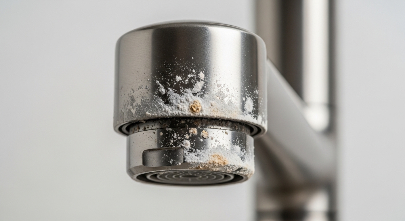 How Do You Remove Hard Water Stains on a Stainless Steel Faucet Without Scratching It?