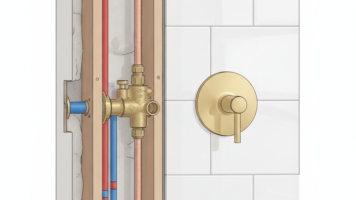 What's the Difference Between a Shower Valve Rough-In and Trim (And Do You Need Both)? 1 shower valve rough in and trim