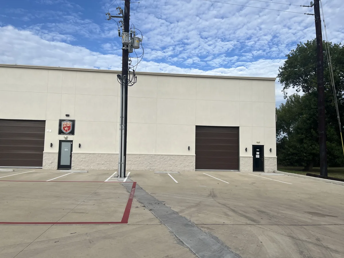 Exterior of WOWOW's Houston-area warehouse in Sugar Land, Texas